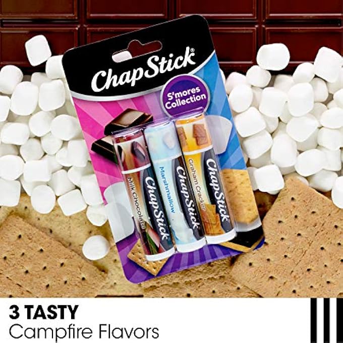 chapstick LIP BALM, ICE CREAM COLLECTION 3-PACK, ICE CREAM CLASSICS 3-PACK + SMORES COLLECTION  FUN & FLAVORFUL LIP CARE, BIRTHDAY GIFT, PARTY FAVORS, STOCKING STUFFERS, 0.15 OZ EA - Image 2